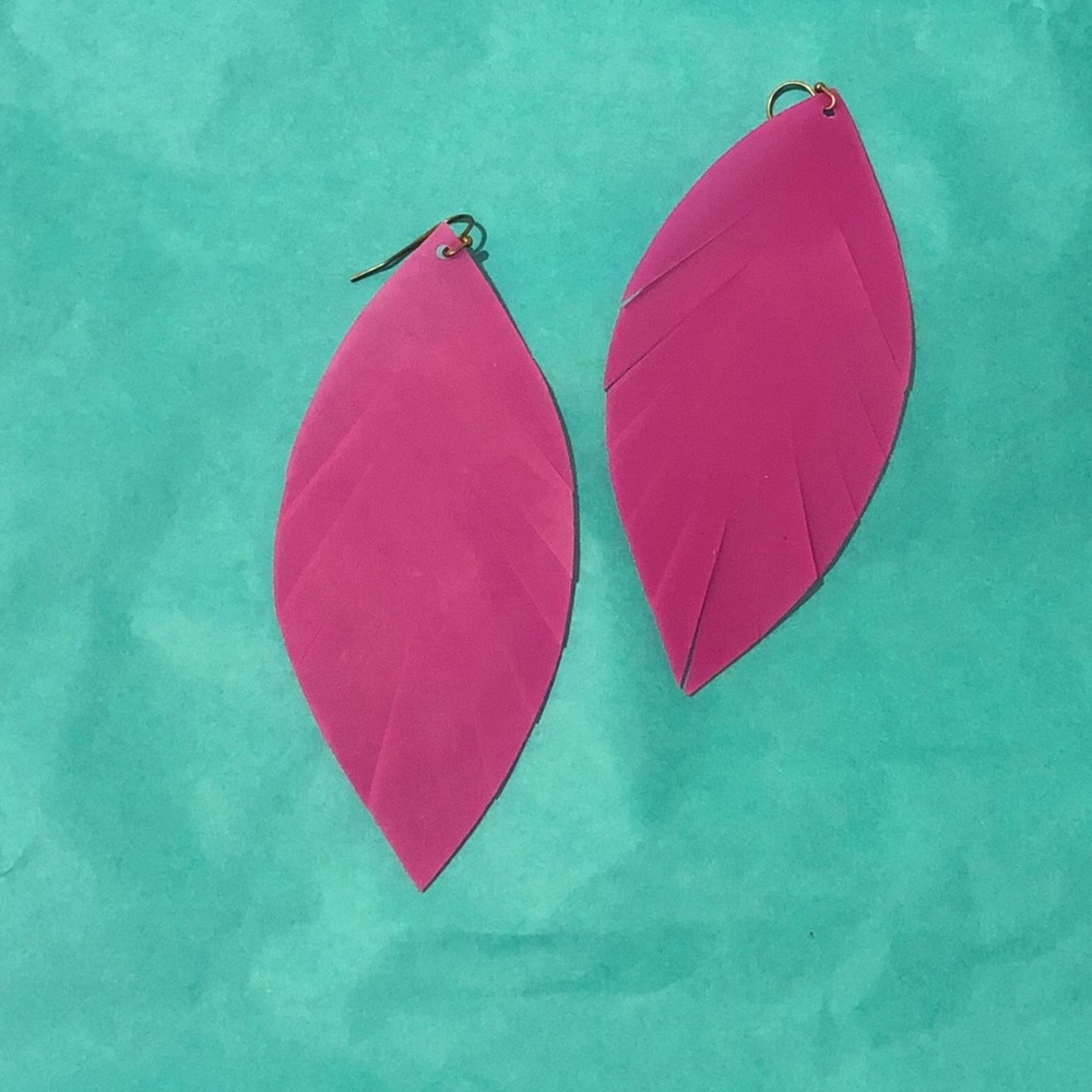 New Jelly Feather Earrings